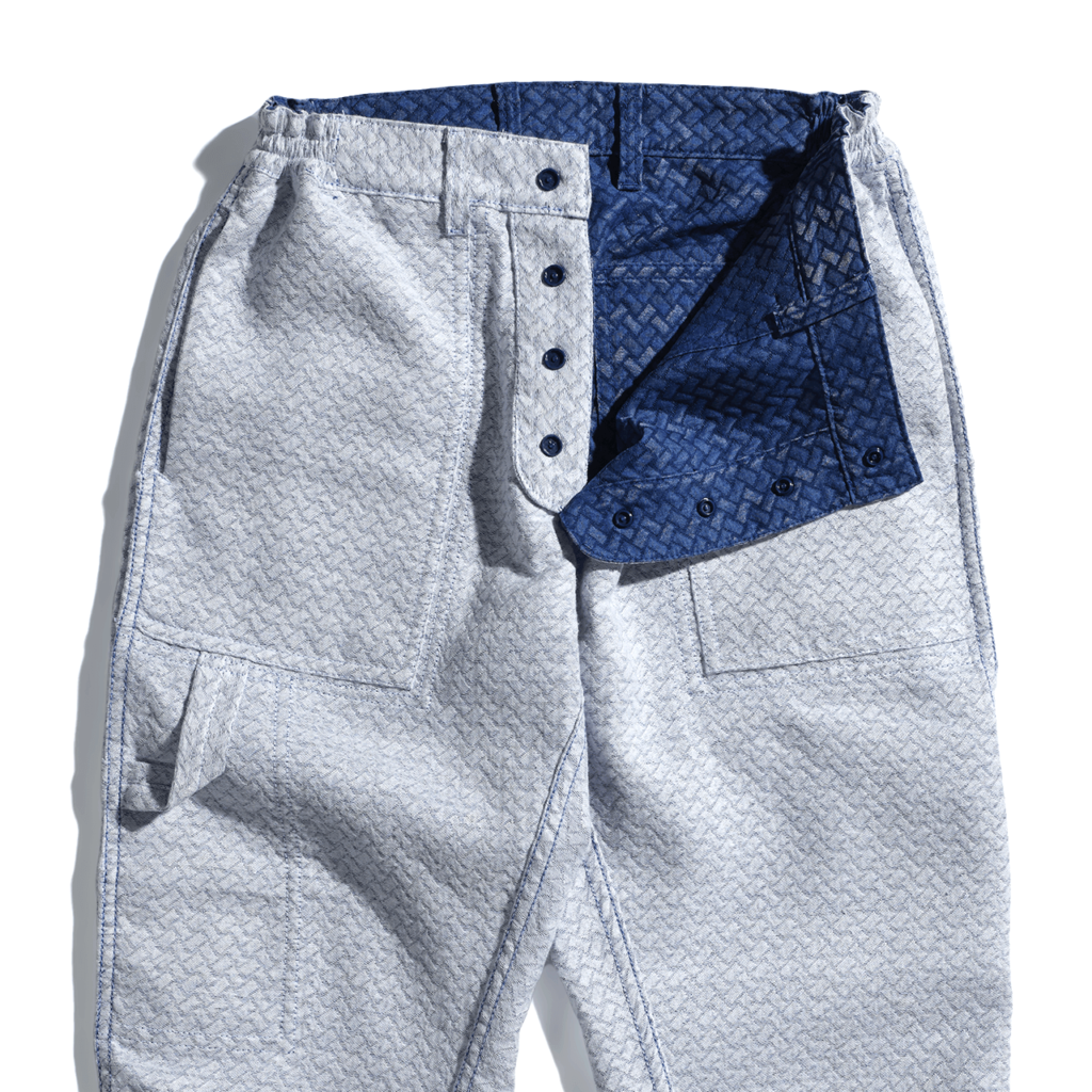 Block Denim Inside-Out Pants - Fortune WWD